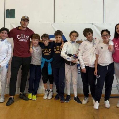 Scherma: un oro, due argenti e un bronzo per il Cuspo nella prima prova regionale Under14