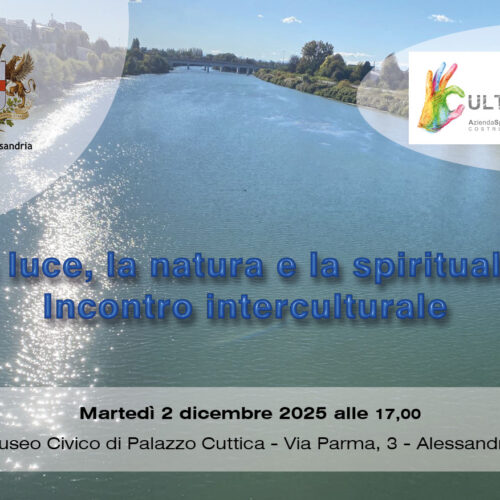 “La luce, la natura e la spiritualità”: il 2 dicembre incontro tra le culture religiose di Alessandria