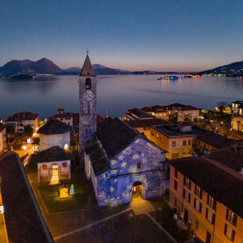 Il Lago Maggiore illuminato da “Isole di Luce”