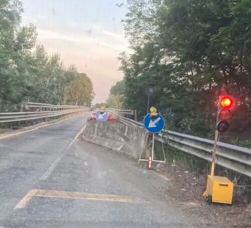 Ponte di Bassignana: partiti i lavori per la rimozione dei semafori, prevista tre mesi dopo la prima previsione