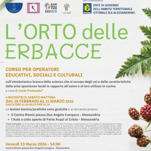 Le erbe spontanee e la loro utilità: dal 28 febbraio il corso per tutti
