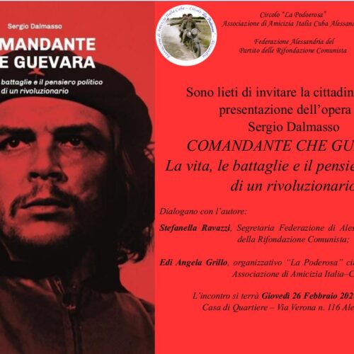 Giovedì 26 la presentazione del libro “Comandante Che Guevara”