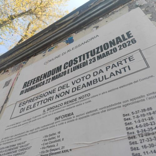 Referendum: urne aperte fino alle 15. Domenica affluenza al 48,94% in Piemonte. Provincia di Alessandria al 48,30%