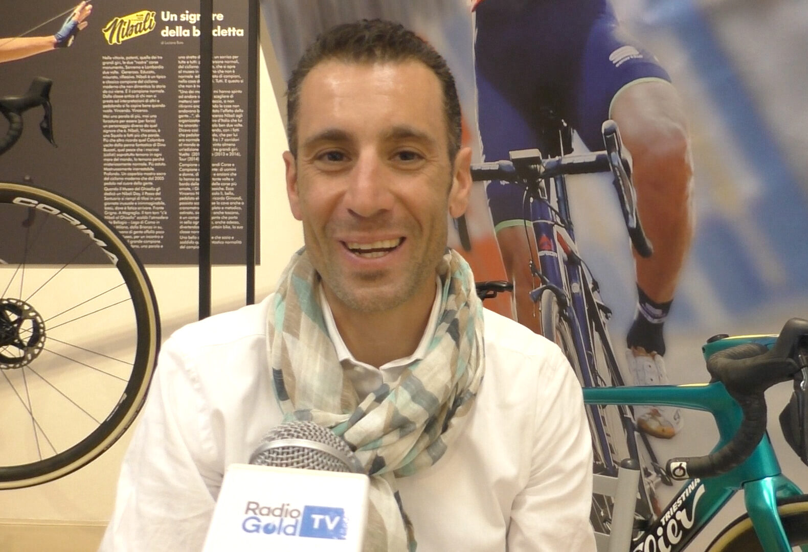 Vincenzo Nibali al Museo Alessandria Città delle Biciclette