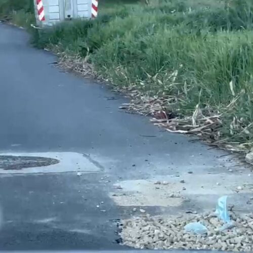 Lavori in via Dazio a Valle San Bartolomeo: tappati i buchi segnalati dal lettore