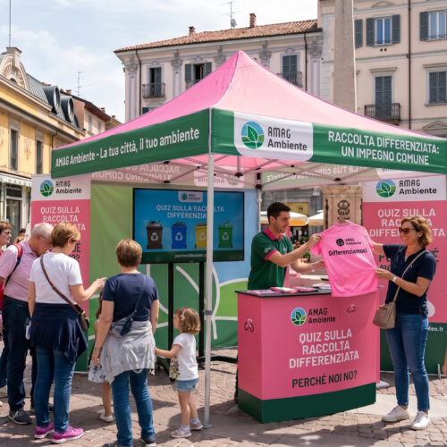 Alessandria in rosa: in Piazzetta della Lega giochi e attività con Amag Ambiente sulla raccolta differenziata
