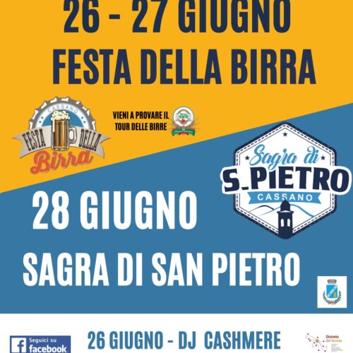 Weekend di festa a Cassano Spinola: birra, musica e tradizione per la Sagra di San Pietro