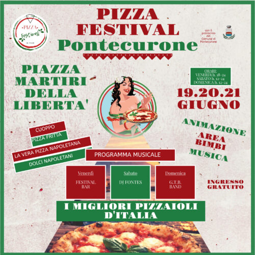 A Pontecurone il “Pizza Festival”: tre giorni dedicati alla regina della tavola italiana con tanta musica e divertimento