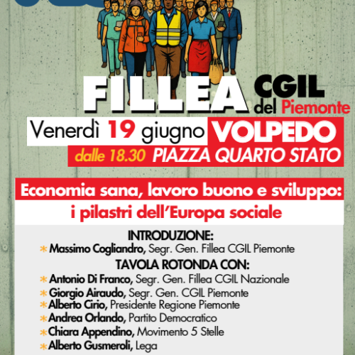 Festa Fillea a Volpedo: confronto su lavoro, sociale e poi la musica dei Jam