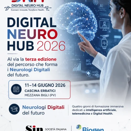Al via il terzo Digital Neuro Hub di Sin per formare i ‘neurologi digitali’ di domani