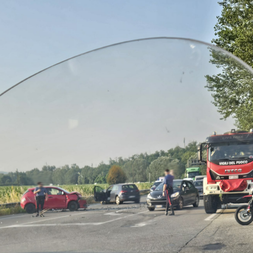 Incidente a Valenza al bivio per Casale: traffico rallentato
