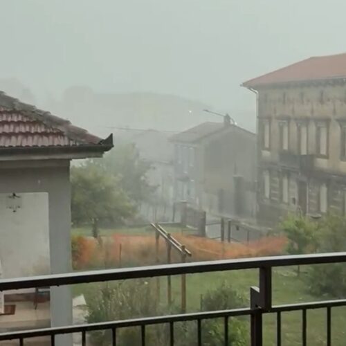 Maltempo: forti piogge e grandine in Val Cerrina