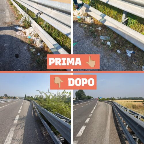 Accordo con Anas per ridare dignità alla tangenziale: “Dopo anni ripuliti rifiuti a bordo strada”