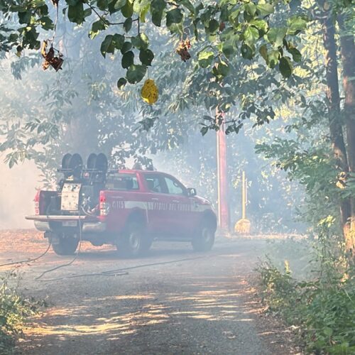 Altro incendio nei boschi dell’Ovadese