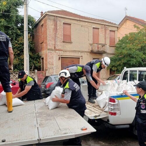 Maltempo: a Spinetta Rio Lovassina arrivato al livello di guardia