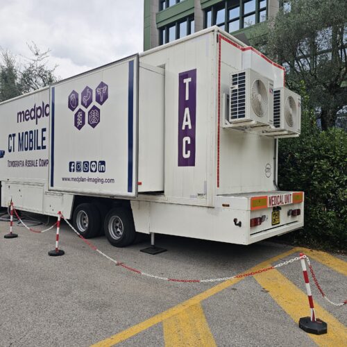 Attiva per 3 mesi la Tac mobile dell’ospedale di Alessandria: è in via Santa Caterina da Siena