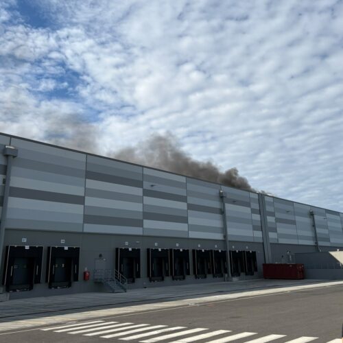 Incendio in un magazzino in zona D3 ad Alessandria