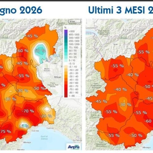 Piemonte, la siccità torna a preoccupare: fiumi in sofferenza e riserve idriche sotto la media