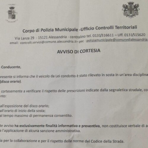 Corso Acqui: dopo il confronto associazioni-Comune funziona la stretta contro la sosta selvaggia