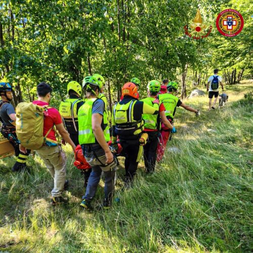 Escursionista cade per venti metri in un vallone nel Torinese: è in gravi condizioni