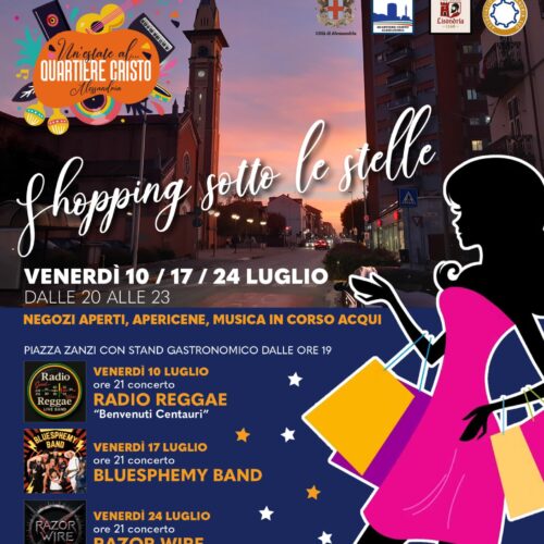 Negozi aperti, musica e apericena: al Quartiere Cristo tornano le serate dello shopping estivo