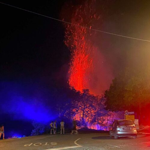 Dopo Mornese fiamme anche a San Cristoforo