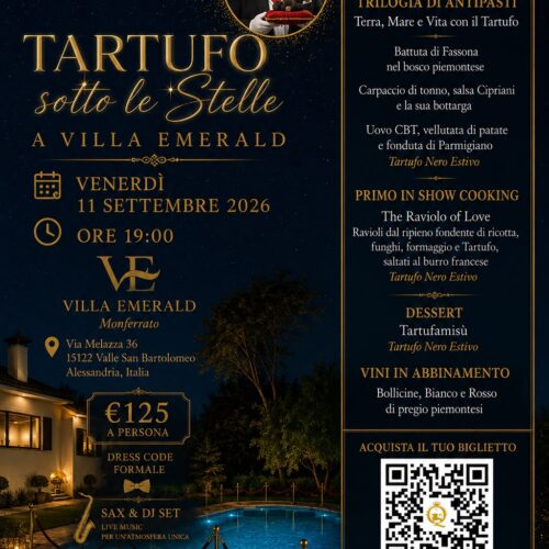 Tartufo sotto le Stelle: gusto, eleganza e spettacolo a Villa Emerald